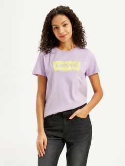 Levi's - Lavender Womens Brand Logo Regular Fit T-Shirt