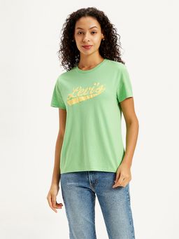 Levi's - Green Womens Brand Logo Regular Fit T-Shirt
