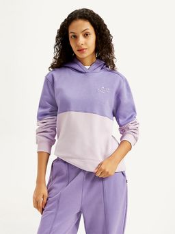 Levi's - Womens Colorblock Lavender Hooded Sweatshirt