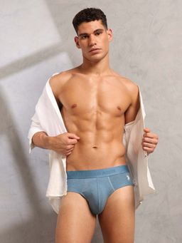 U.S. POLO ASSN. - Blue Solid Brief