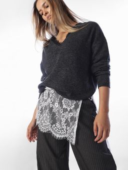 ONLY - Womens Self Design White Scarf