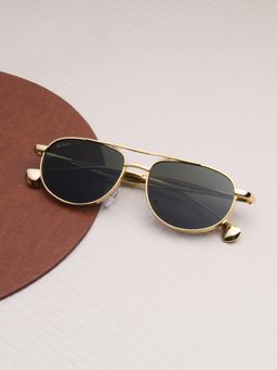 TED SMITH - Green Aviator Sunglasses 100% Uv Protected Men & Women