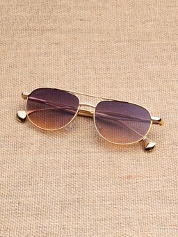 TED SMITH - Purple & Orange Aviator Sunglasses 100% Uv Protected Men & Women