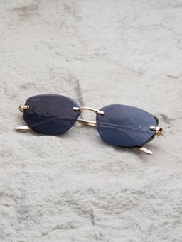 TED SMITH - Grey Oval Sunglasses 100% Uv Protected Men & Women