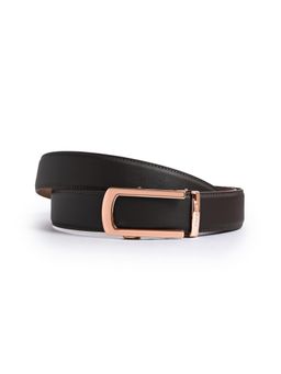 CAZZANO - Men Leather Belt With Slider Buckle