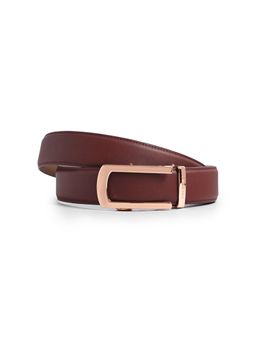 CAZZANO - Men Leather Belt With Slider Buckle