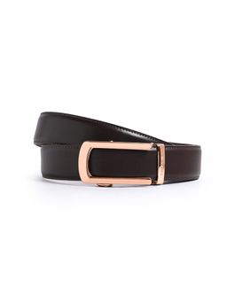 CAZZANO - Men Leather Belt With Slider Buckle