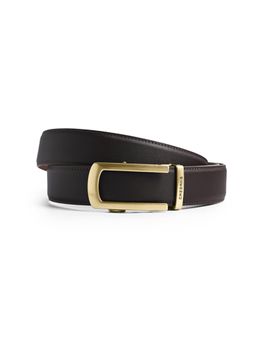 CAZZANO - Men Leather Belt With Slider Buckle
