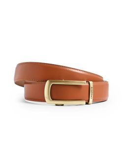 CAZZANO - Men Leather Belt With Slider Buckle