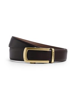CAZZANO - Men Leather Belt With Slider Buckle