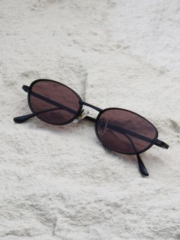 TED SMITH - Brown Oval Sunglasses 100% Uv Protected Men & Women