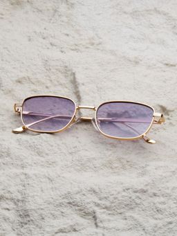 TED SMITH - Purple Rectangle Sunglasses 100% Uv Protected Men & Women