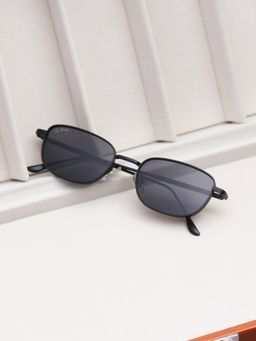 TED SMITH - Grey Rectangle Sunglasses 100% Uv Protected Men & Women