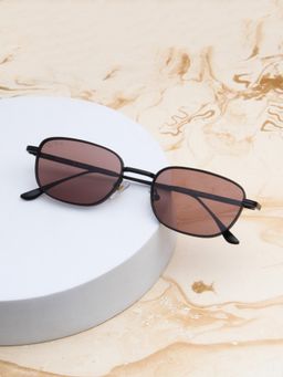 TED SMITH - Brown Rectangle Sunglasses 100% Uv Protected Men & Women