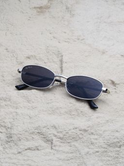TED SMITH - Grey Oval Sunglasses 100% Uv Protected Men & Women