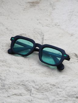TED SMITH - Green Rectangle Sunglasses 100% Uv Protected Men & Women