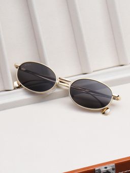 TED SMITH - Grey Oval Sunglasses 100% Uv Protected Men & Women