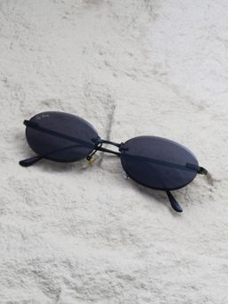 TED SMITH - Grey Oval Sunglasses 100% Uv Protected Women