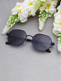 TED SMITH - Grey Graded Hexagon Sunglasses 100% Uv Protected Men & Women