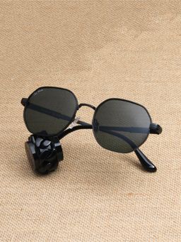 TED SMITH - Green Hexagon Sunglasses 100% Uv Protected Men & Women