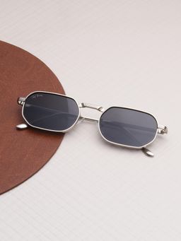 TED SMITH - Grey Hexagon Sunglasses 100% Uv Protected Men & Women