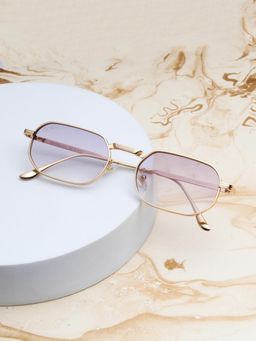 TED SMITH - Purple Hexagon Sunglasses 100% Uv Protected Men & Women
