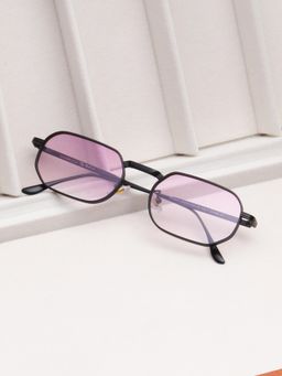 TED SMITH - Purple Hexagon Sunglasses 100% Uv Protected Men & Women