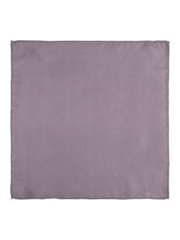The Tie Hub - Solid Grey Silk Pocket Square