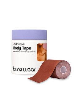 bare wear - bear wear Body Tape 7.5 cm Width A-J+ Cup Sweatproof Breast Lift Boob Tape Brown