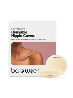 bare wear - Non-Adhesive Nipple Covers Plus – Grippy, Not Sticky (10CM), Reusable Nipple Pasties for Women