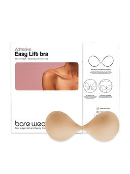 bare wear - Beige Adhesive Silicone Easy Lift Bra for Women