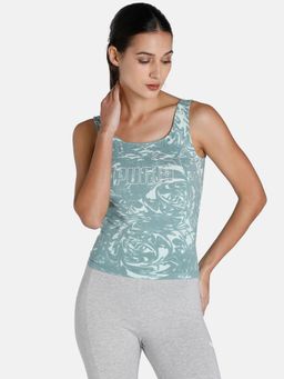 Puma - Power Aop Womens Grey Tank Top