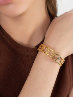 ZAISHA - 18K Gold Plated Laruzo Adjustable Cuff