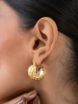 ZAISHA - 18K Gold Plated Classic Eleganza Hoop Earrings
