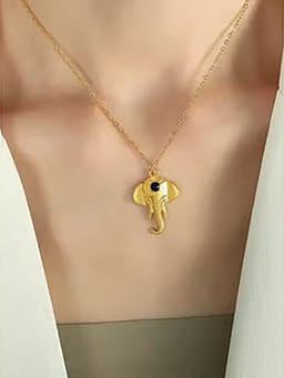 ZAISHA - Lord Ganesha Pendant 18K Gold Plated Necklace