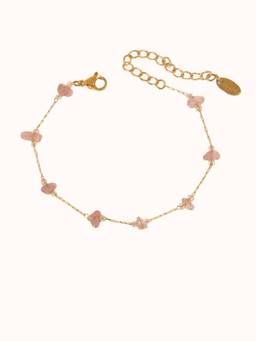 ZAISHA - Pink Stainless Steel Contemporary Bracelet