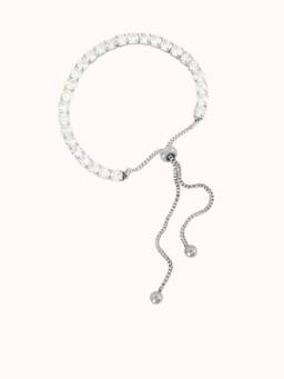 ZAISHA - White Stainless Steel Stones Bracelet