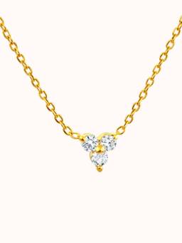 ZAISHA - White Stainless Steel Stones Necklace