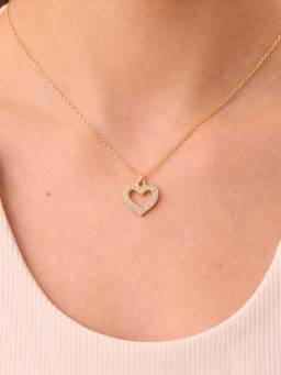 ZAISHA - White Stainless Steel White Stones Necklace