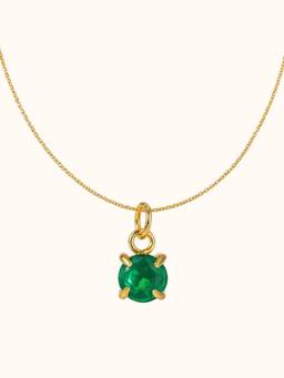 ZAISHA - Green May Birthstone 18K Gold Plated Necklace