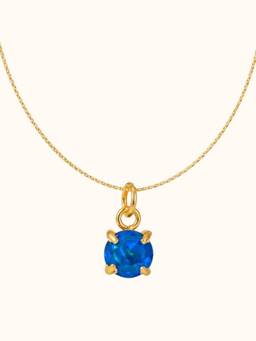 ZAISHA - Blue September Birthstone 18K Gold Plated Necklace