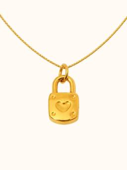 ZAISHA - Heart Lock 18K Gold Plated Necklace