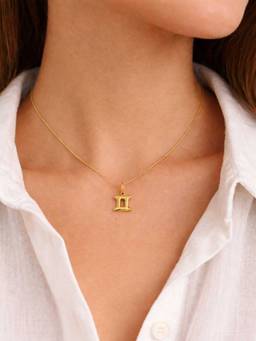 ZAISHA - Gemini Zodiac 18K Gold Plated Necklace