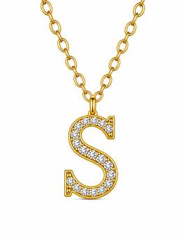 ZAISHA - Dainty Initials Necklace S-Silver