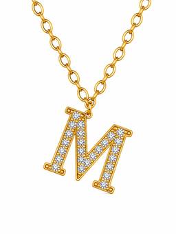 ZAISHA - Dainty Initials Necklace M-Silver