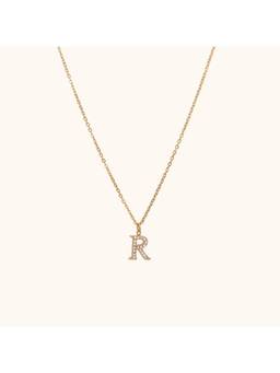 ZAISHA - Dainty Initials Necklace R-Silver