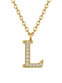 ZAISHA - Dainty Initials Necklace I-Silver