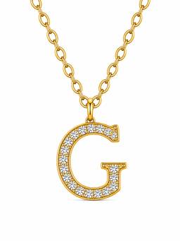 ZAISHA - Dainty Initials Necklace G-Silver