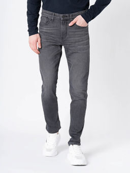 Red Tape - Men Grey Cotton Mid Waist Jeans