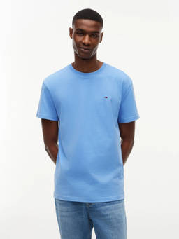 Tommy Hilfiger - Men Blue Solid/Plain Cotton T-Shirt